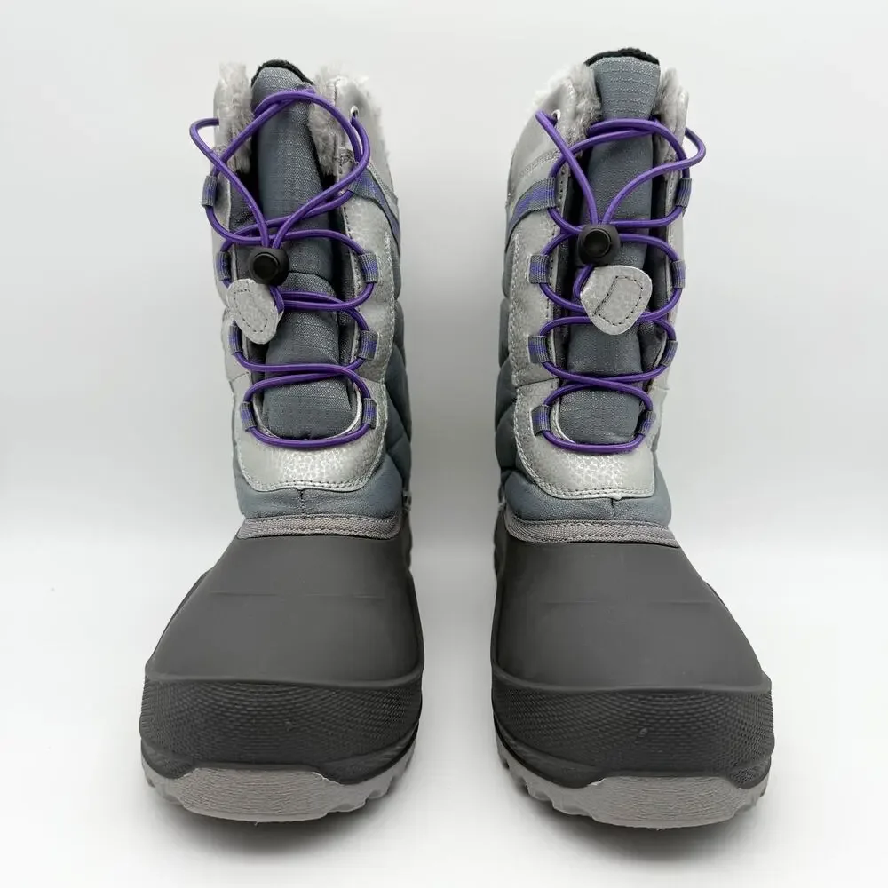 Kamik Kids Maxx Winter Boots US 6 EU 38 Gray Waterproof EUC